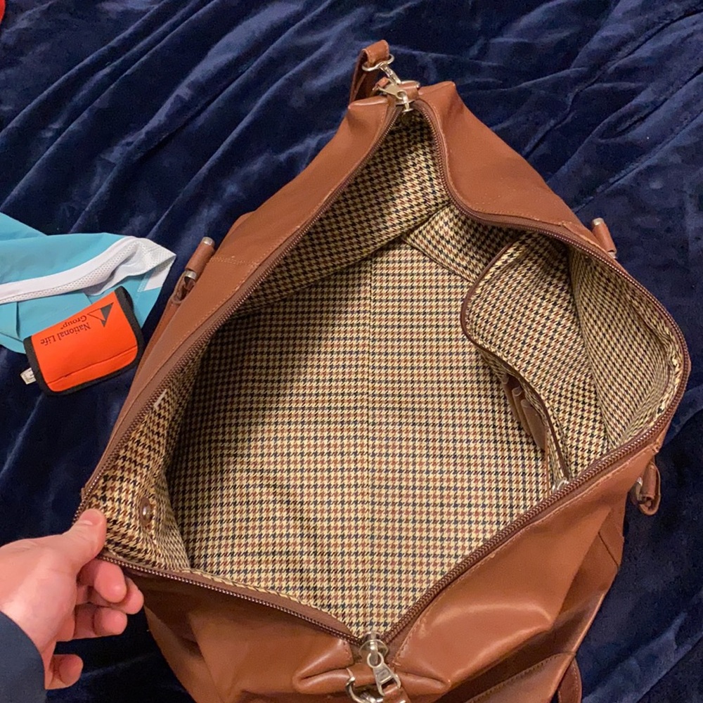 Cutter & Buck Leather duffel bag